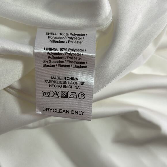 Sau Lee Heidi Strapless Pleated Bridal Wedding White Maxi Gown Size 0 - Picture 11 of 11